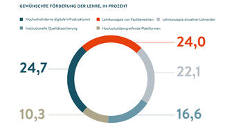 Gewünschte Förderung der Lehre (Grafik)
