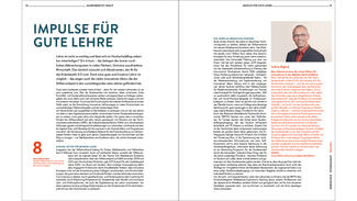 Beispielseiten aus dem Tätigkeitsbericht 2016/17