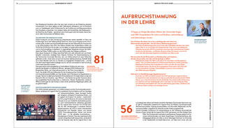 Beispielseiten aus dem Tätigkeitsbericht 2016/17