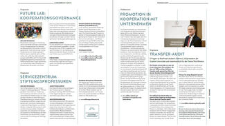 Beispielseiten aus dem Jahresbericht 2018/19