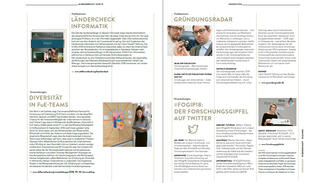 Beispielseiten aus dem Jahresbericht 2018/19