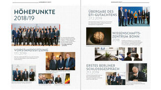 Beispielseiten aus dem Jahresbericht 2018/19