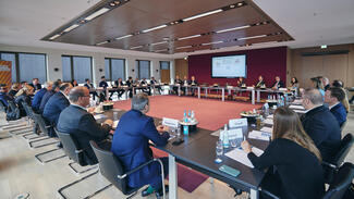 Round Table des Landeskuratoriums Hessen/Rheinland-Pfalz/Saarland am 21. März 2023 (Foto: Piotr Banczerowski)