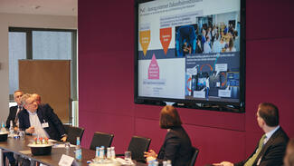 Round Table des Landeskuratoriums Hessen/Rheinland-Pfalz/Saarland am 21. März 2023 (Foto: Piotr Banczerowski)