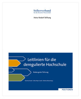 Die deregulierte Hochschule (Cover)