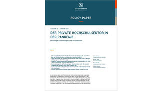 Der private Hochschulsektor in der Pandemie (Cover)