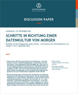 Schritte in Richtung einer Datenkultur von morgen (Cover)