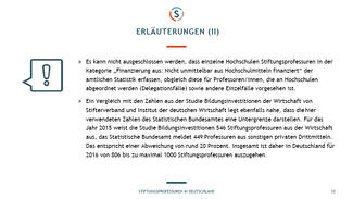 Stiftungsprofessuren in Deutschland (Februar 2018)