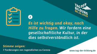 Sieben Forderungen zum Tag der Bildung