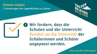 Sieben Forderungen zum Tag der Bildung