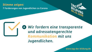 Sieben Forderungen zum Tag der Bildung