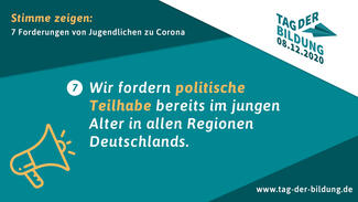 Sieben Forderungen zum Tag der Bildung