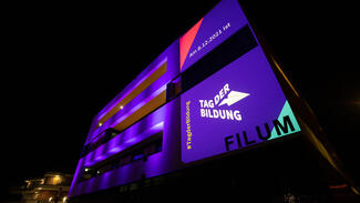 Illumination zum Tag der Bildung 2021 in Filderstadt