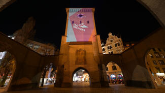 Illumination zum Tag der Bildung 2021 in München