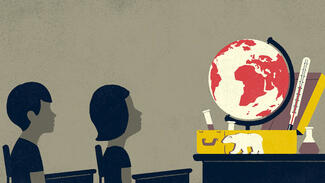 Projekt "Der Klimawandel – verstehen und handeln" (Illustration: Jens Bonnke)